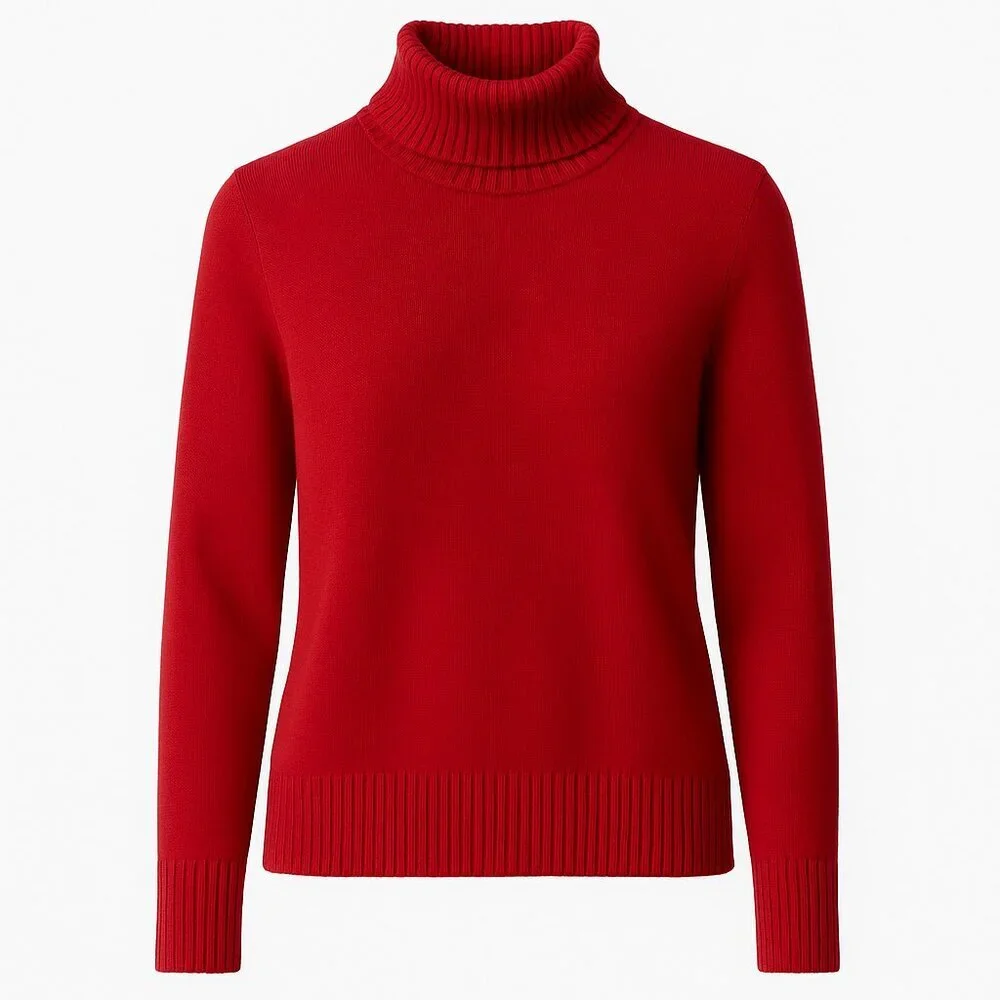 Croft & Barrow Red Turtleneck Sweater | Size L